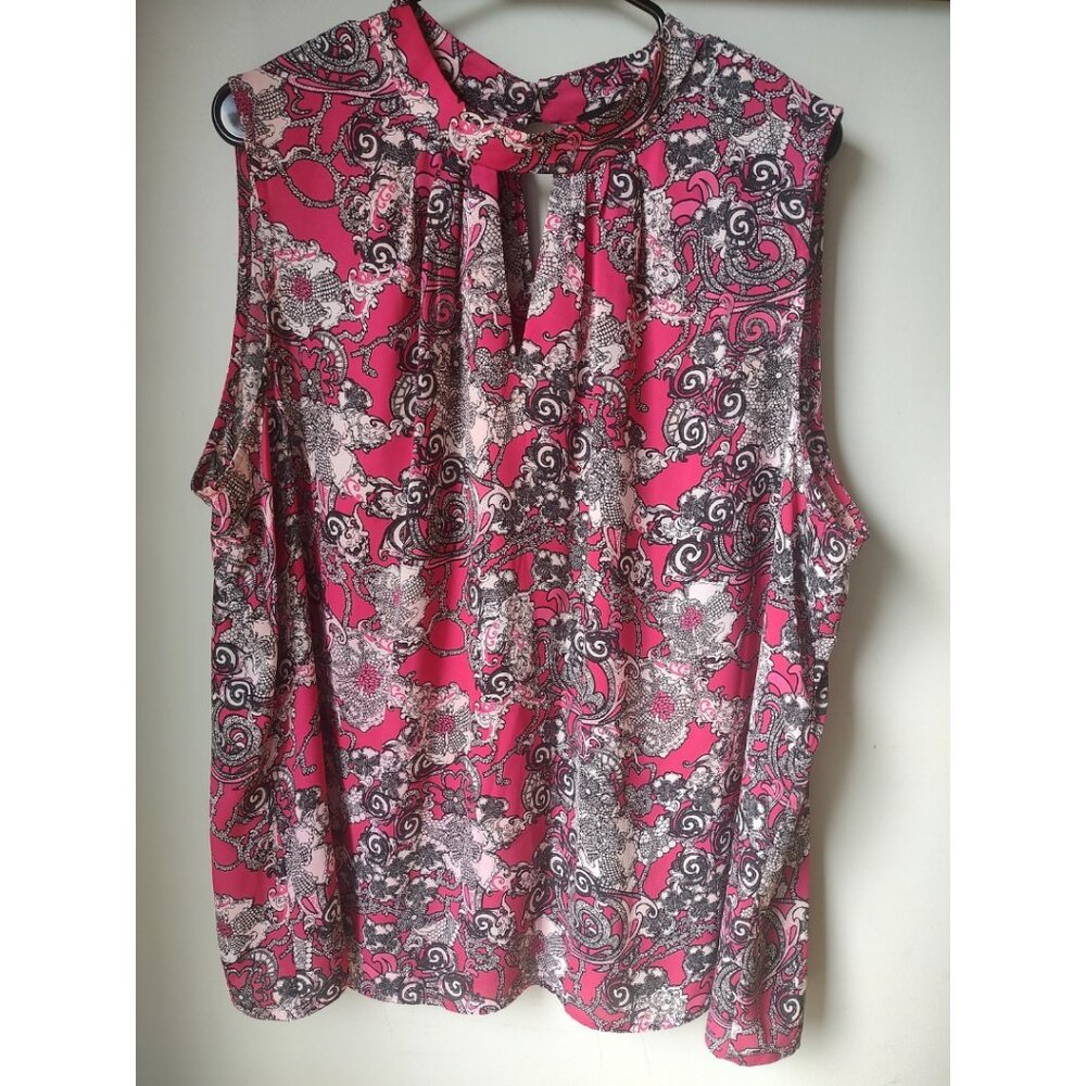 NINE WEST 3X Blouse Sleeveless Pre-owned